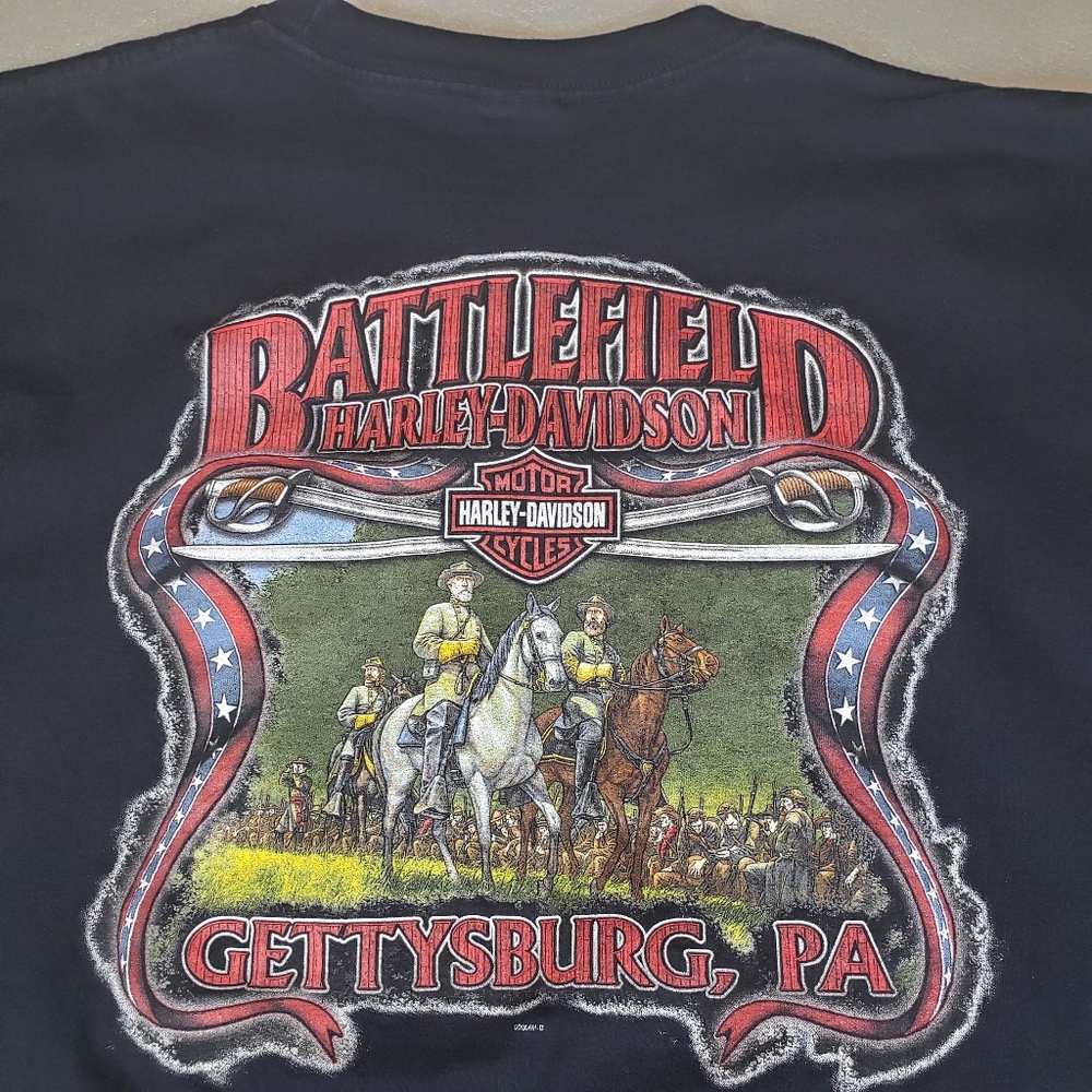 Vntg Men’s 2XL Battlefield Harley Davidson Motorcycles Biker T-shirt  2006
